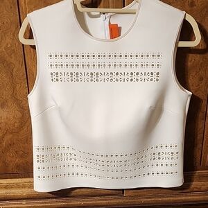 Clover Canyon White Cut-Out Blouse